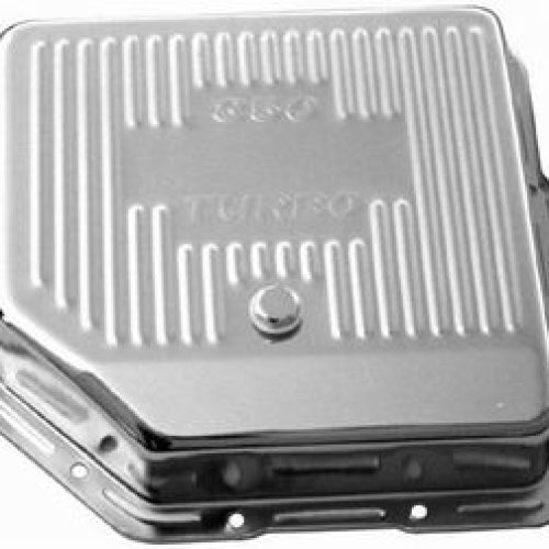 TRANS PAN TURBO 350 CHROME STEEL FINNED EXTRA CAPACITY