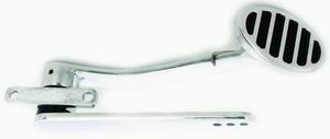 FIREWALL MOUNT GAS PEDAL POLISHED ALUMINIUM