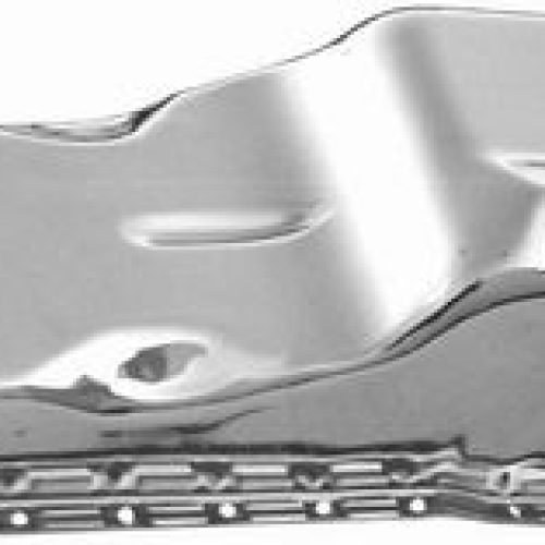 STEEL STOCK OIL PAN 351W FORD CHROME. FRONT SUMP. 1969-81
