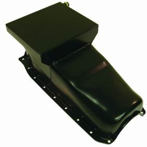 SBC OIL PAN STEEL  IX PIECE   8-1/4,DEEP TRAP DOOR,7XQTS*RH