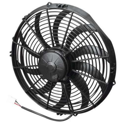 14″ THERMO PULLER FAN         CURVED BLADE  12V, 1864CFM