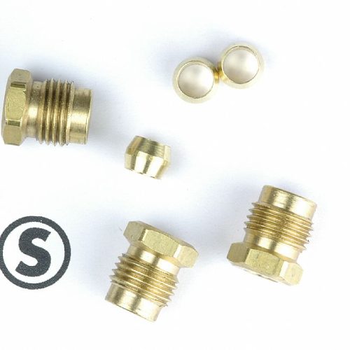 STROMBERG 97 FORD NUT SET     3 PER SET WITH FERRULES