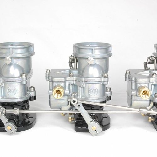 PROGRESSIVE 3X2 CHEV LINKAGE  KIT SUIT EDEL/OFFY TRIPOWER