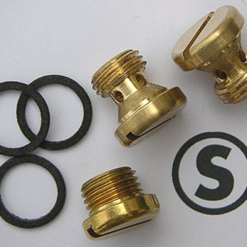 STROMBERG 97 BOWL PLUG KIT    3 PLUGS WITH GASKETS