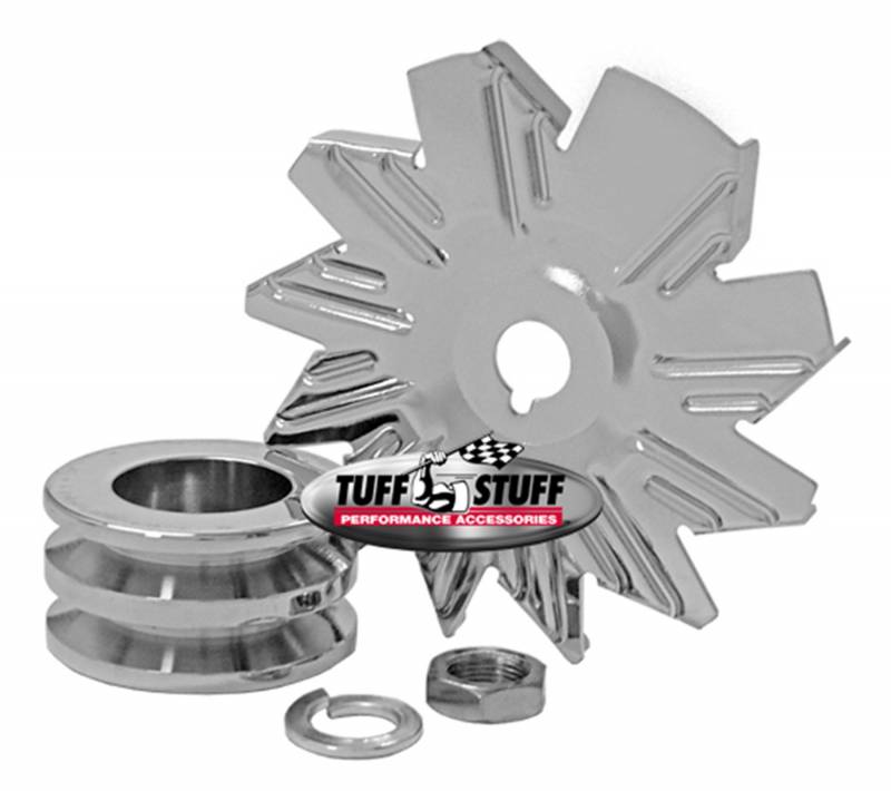 FAN & PULLEY COMBO DOUBLE V GROOVE