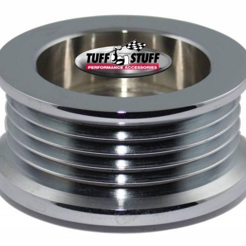 5 GROOVE SERP ALT PULLEY      CHROME