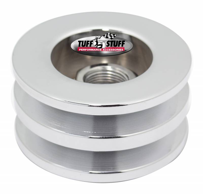 2V ALTERNATOR PULLEY 2.628" OD, CHROME