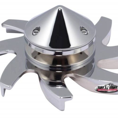 BILLET ALLOY ALTERNATOR FAN W/CHROME STEEL PULLEY