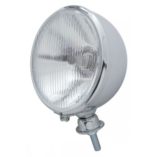 CHROME 7 KINGBEE HEADLIGHT    PAIR WITH H4 REPLACEABLE UNIT