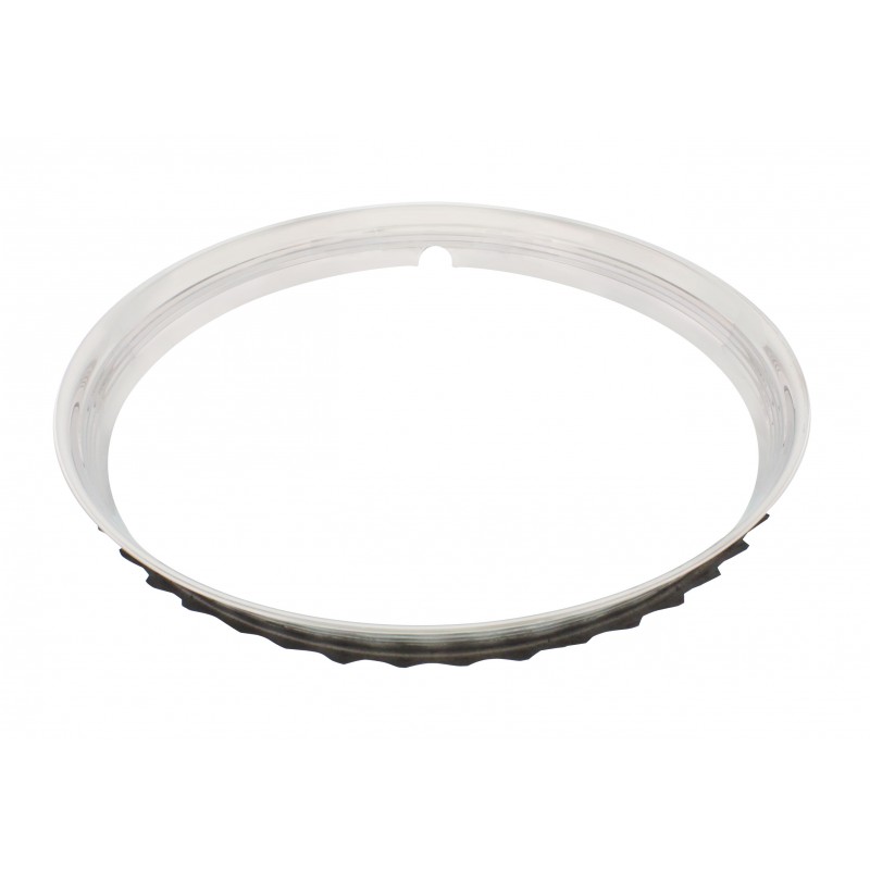 S/STEEL 15 RIBBED TRIM RING EA UNIV FIT