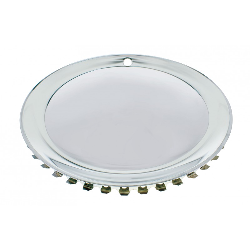 CHROME BABY MOON WHEEL COVERS SUIT 14 RIM UNIV SET OF 4