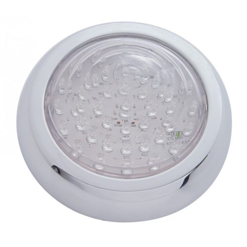 1950 PONTIAC LED TAILIGHT     CHROME BEZEL  CLEAR LENS