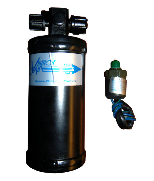 VINTAGE AIR STD BLACK DRIER W/ TRINARY SAFETY SWITCH 2.5X6