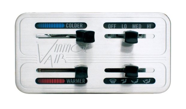 VINTAGE AIR 4 LEVER HORIZONTALMACHINED ALLOY GENII CONTROL