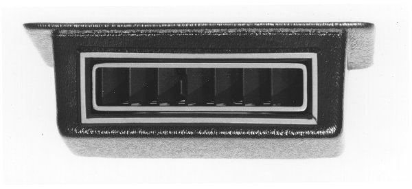 VINTAGEAIR UNDERDASH DUCT SUIT 2.5 HOSE BLK W/CHROME