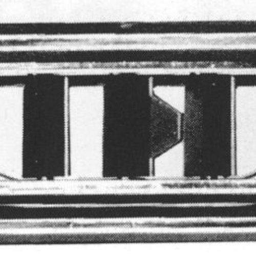 VINTAGE AIR STD SERIES DUCT   3.875X1.562 BLACK W/CHROME