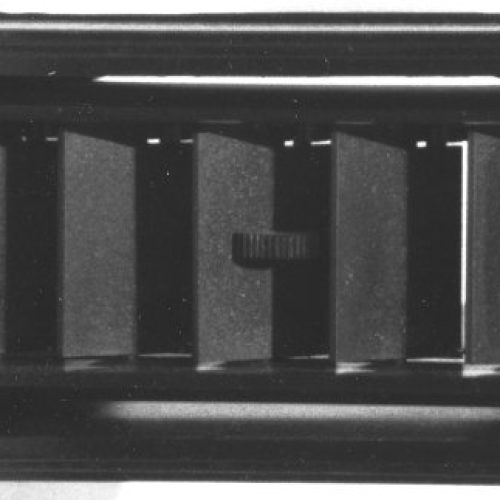 VINTAGE AIR RECT AIR DUCT     3.875X2 BLACK PLASTIC