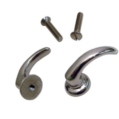 1932/36 OPEN CAR FINGER PULLS PR STAINLESS STEEL INCL SCREWS