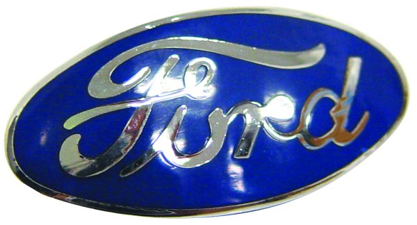 1933FORD RADIATOR SHELL EMBLEMINCL MOUNT HARDWARE-BLUE