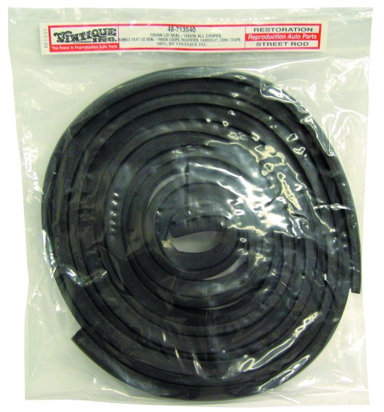 1935-36 TRUNK RUMBLE LID SEAL RUBBER EA