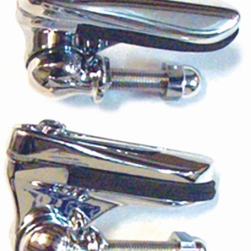 1930-35 OPEN CAR WIND WING BRACKET SET DIE CAST CHROME
