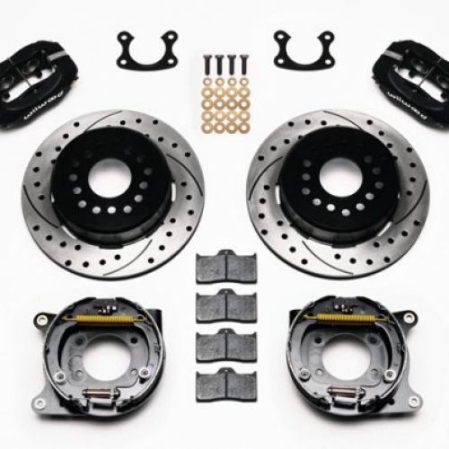 REAR BRAKE KIT FORD SMALL END 2.5″ OFFSET DRILLED DISC