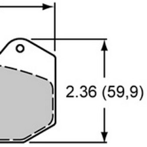 BRAKE PAD SET, BP-10 COMPOUND PLATE# 6712, DYNAPRO 6 CALIPER