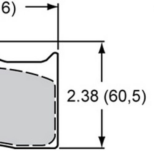 BRAKE PAD SET, BP-10 COMPOUND PLATE# 7112, DYNALITE CALIPERS