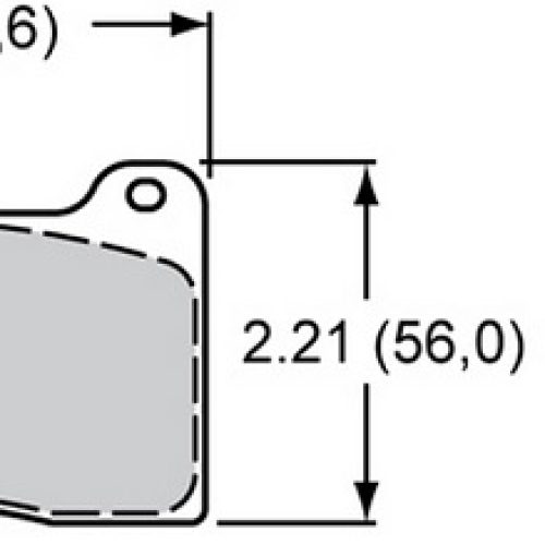 WILWOOD INBOARD PAD SET (4)   SUIT MIDGET INBOARD 120-5081