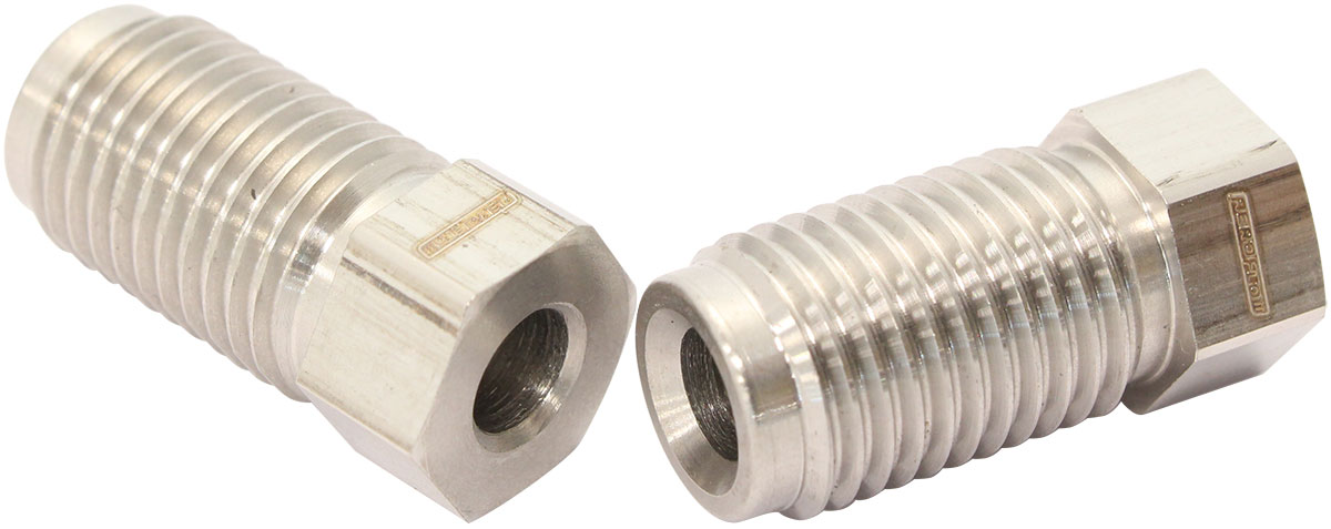 S/S INVERTED FLARE TUBE NUT 3/16" HARD LINE TO 1/2"-20 - Image 2