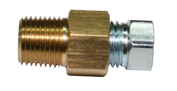 UNIVERSAL LINE LOCK BRAKE FITTING, 1/8" NPT TO 3/8-24 IF - Image 2