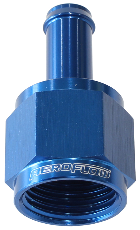 FEMALE -8AN TO 3/8" BARB BLUE WITH TUBE NUT - Image 2