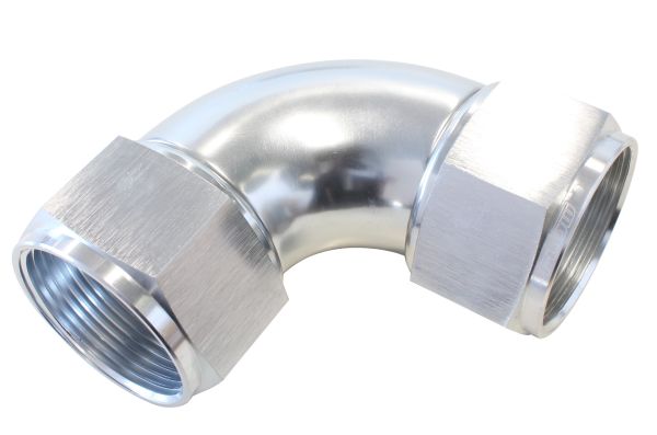-20AN 90 DEG SWIVEL COUPLER SILVER BILLET FULL FLOW 1PIECE - Image 2