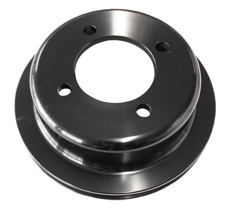 BILLET CRANK V PULLEY 4 BOLT BLACK SUIT 302 351C FORD - Image 2
