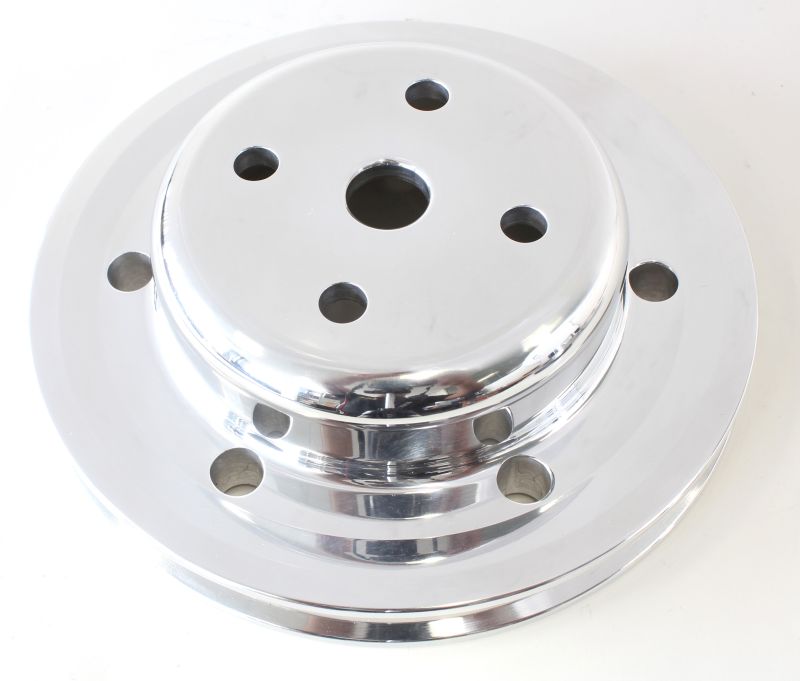 BILLET WATER PUMP V PULLEY HOLDEN V8 HQ-WB POLISHED - Image 2