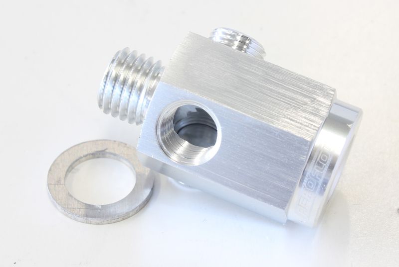 M12 X 1.5 EXTENSION WITH 1/8" NPT PORT SILVER - Image 2
