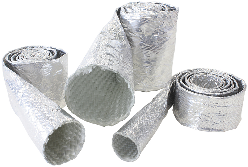 ALUMINISED SLEEVE 1-1/8-1-1/2"SILVER FINISH 3.7 meter / 12ft - Image 2