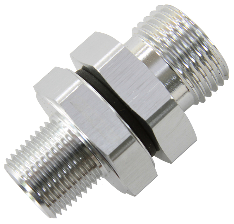-10 ORB TO 3/8" NPT COUPLER SILVER -10 ORB TO 3/8" - Image 2
