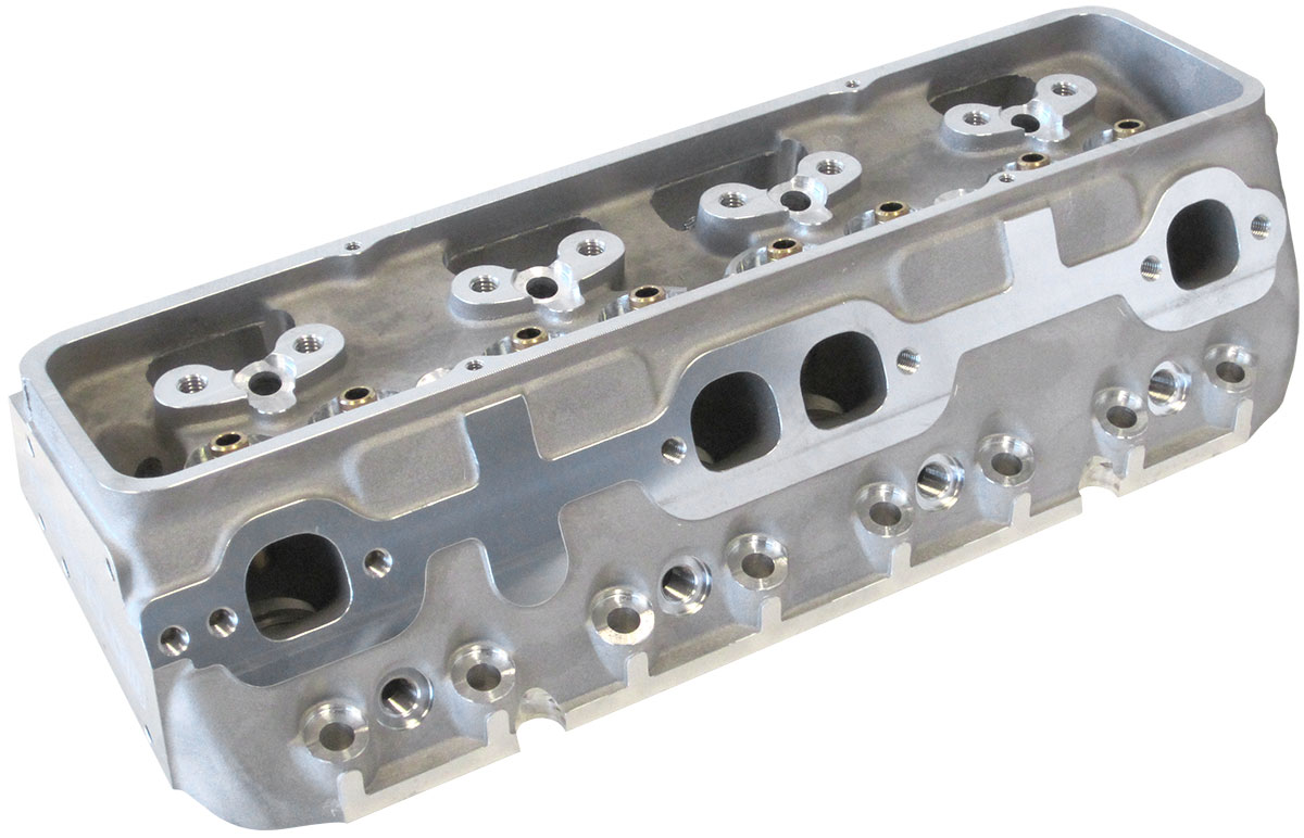 SBC 200cc ALUMINIUM HEADS BARE64cc, 2.02"/1.60" VALVES, PAIR - Image 2