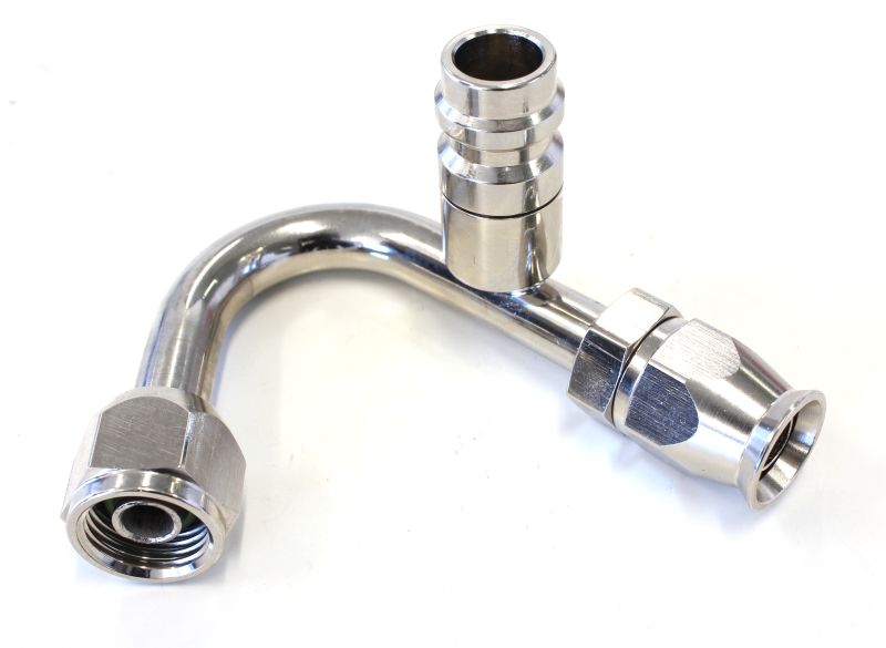 -6 A/C W/CHARGE PORT 135 DEG STAINLESS - Image 2