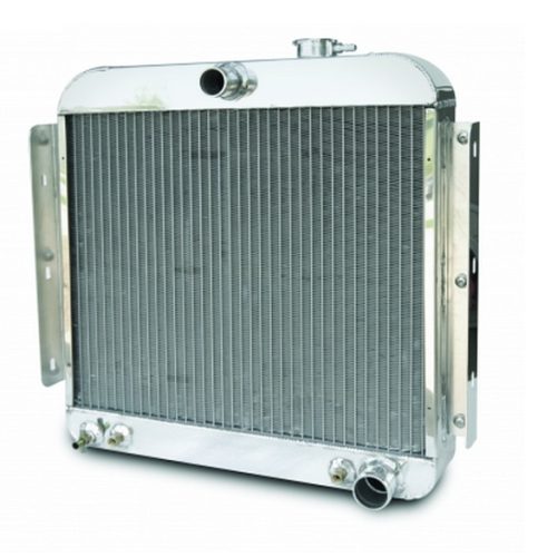 ALLOY RADIATOR 57 CHEVY SATIN NO FAN & SHROUD & NO COOLER