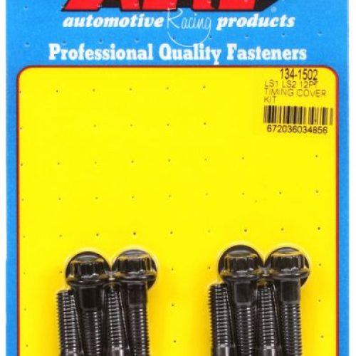 LS CHEV TIMING COVER BLK 12PT BOLT KIT