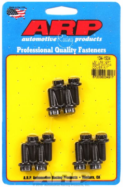 LS CHEV REAR COVER BOLTS BLACK 12-POINT, SUITS ALL LS