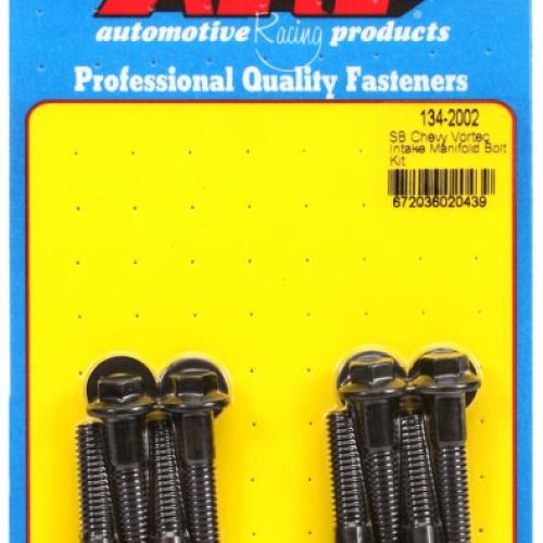 SB CHEV 350 INTAKE MANIFOLD BOLTS VORTEC BLK HEX