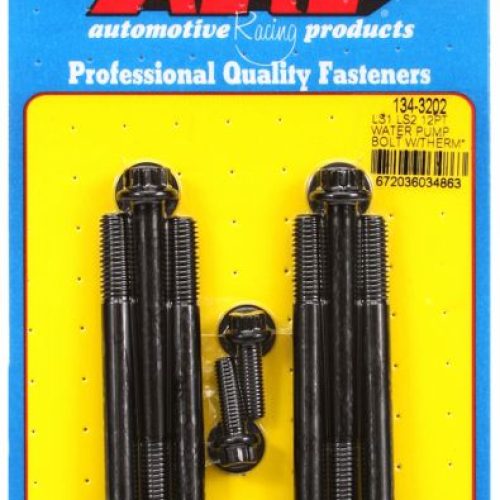 LS CHEV 1 2 TIMING COVER & WATER PUMP BOLTS BLK 12PT