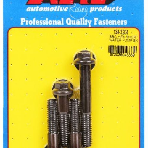 SB CHEV 350 SHORT WATER PUMP BOLTS BLK HEX