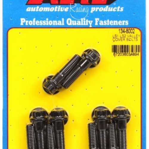 CHEV LS1 LS2 LS3 INTAKE VALLEYCOVER BOLTS BLK 12PT