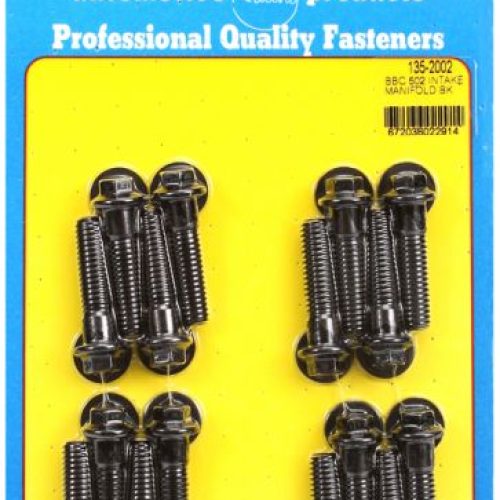 BB CHEV 502 INTAKE BOLTS BLK HEX 1.500″ UHL