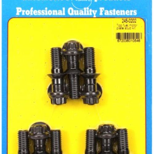 TOP FUEL BELLHOUSING BLOCK W/ STD PLATE 7/16 BLK 12PT STUDS