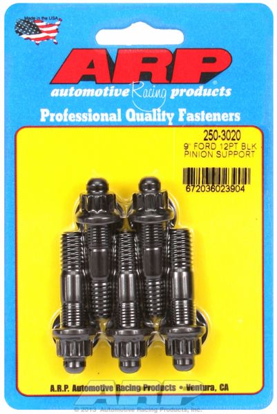 FORD 9" PINION SUPPORT STUD KIT 12PT BLK